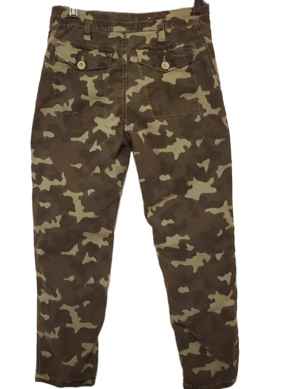 By Anthropologie The Wanderer Camo Print Size 27 Linen Blend